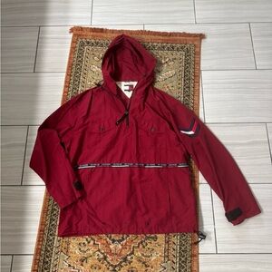 Tommy Hilfiger Men's Red Windbreaker Jacket